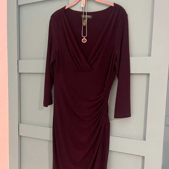 Maroon Ralph Lauren Dress - Picture 4 of 5